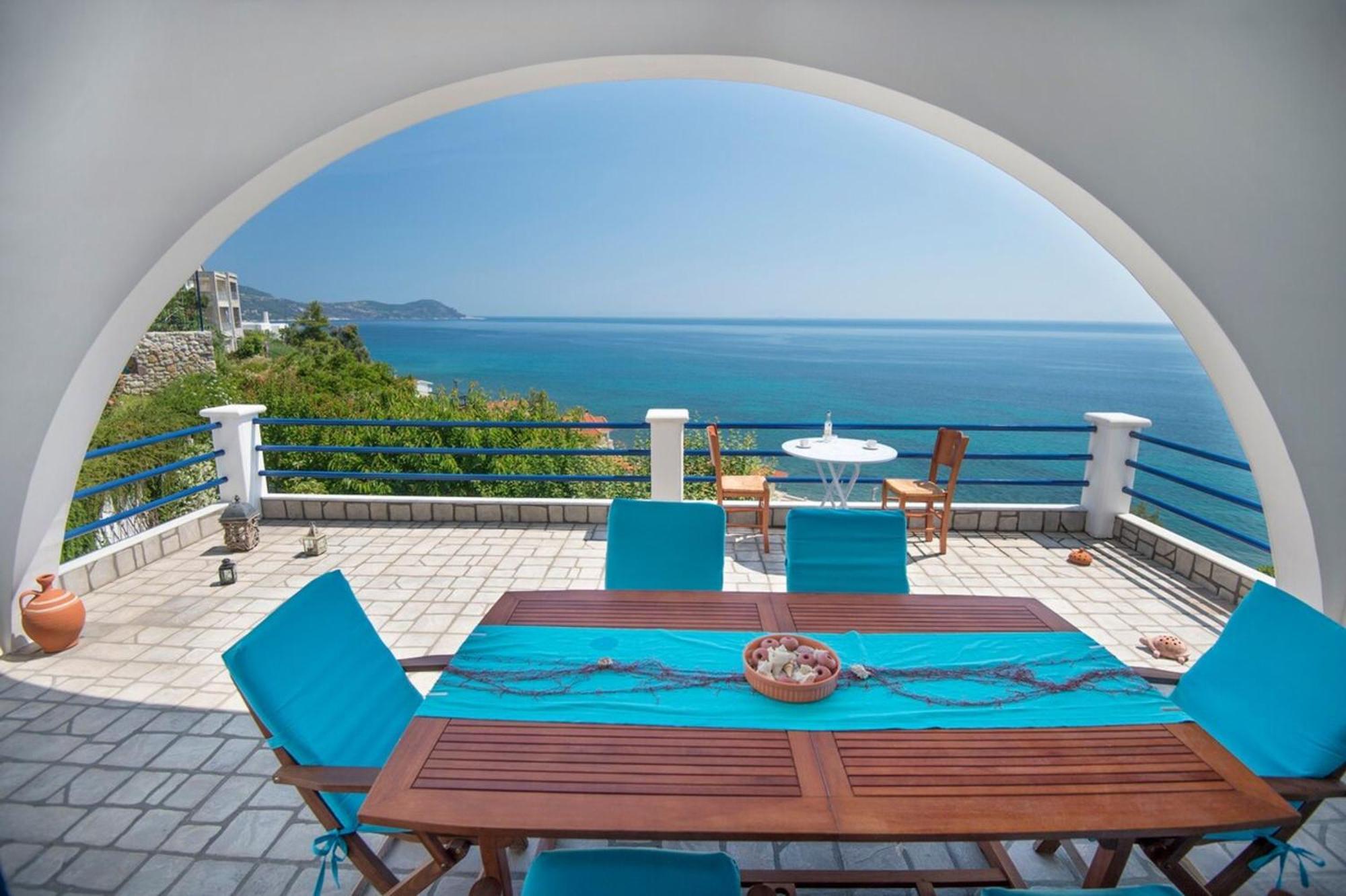Blue Dream Seaside Villa With Superb Sea Views 凯米 外观 照片